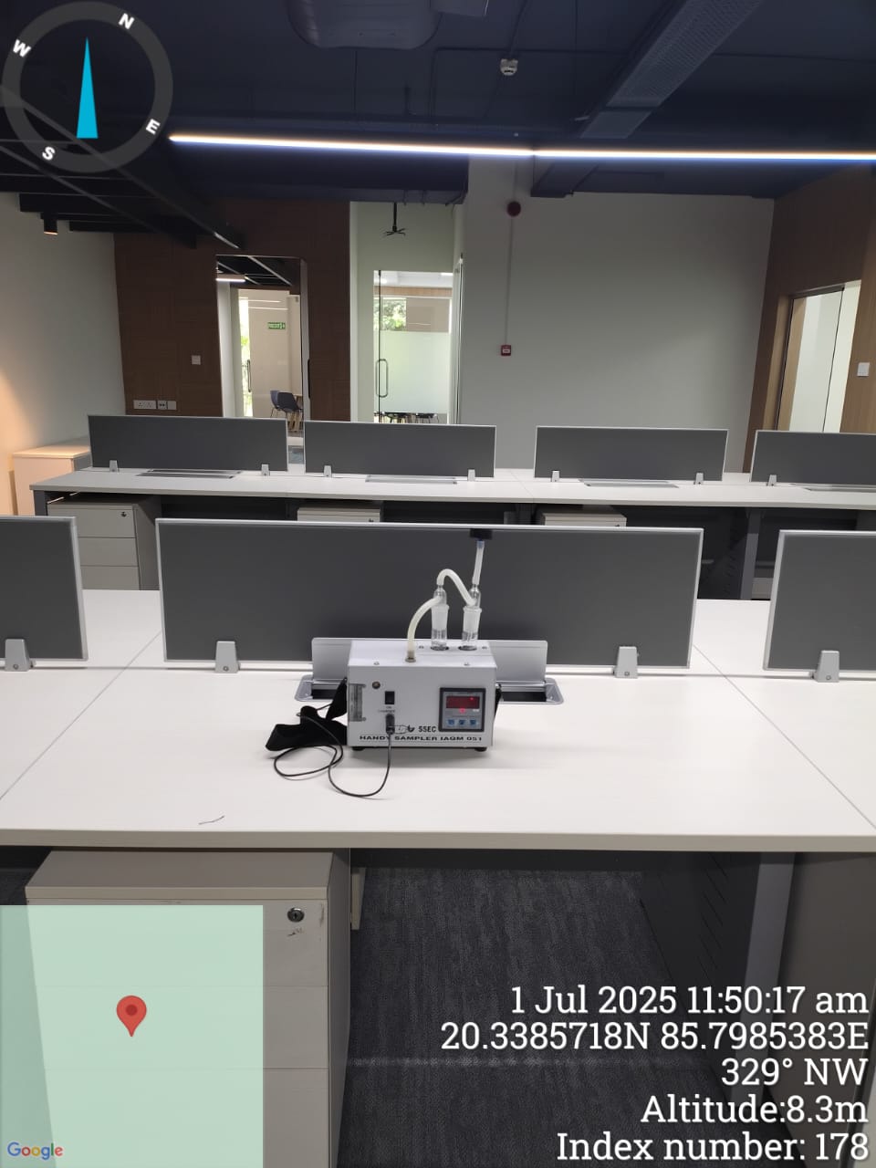 Field research team conducting soil analysis